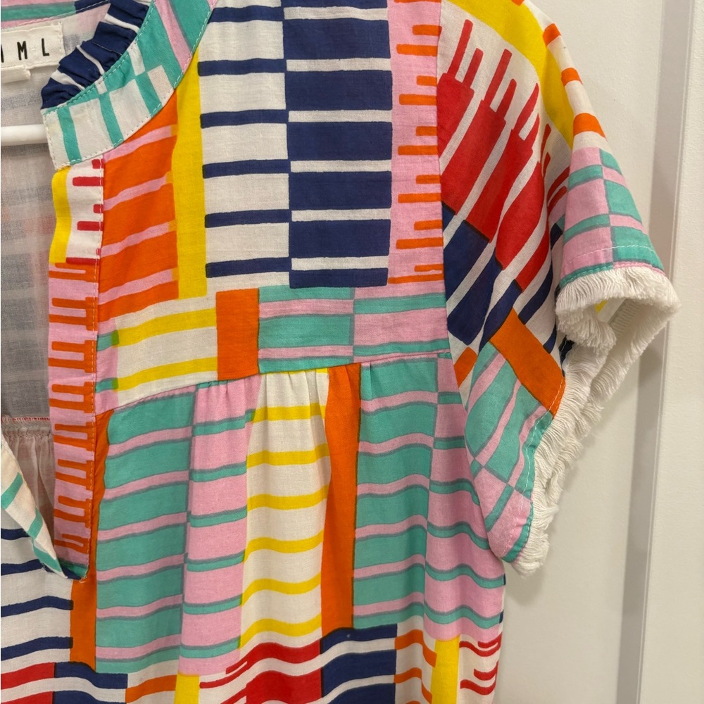 Thml Tiered Multicolor Geometric Pattern Mini Pea… - image 5